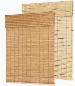 Bamboo roman blind with woven slats, Dubai