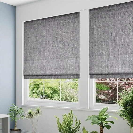 Eternity linen cinder roman blind available in Dubai