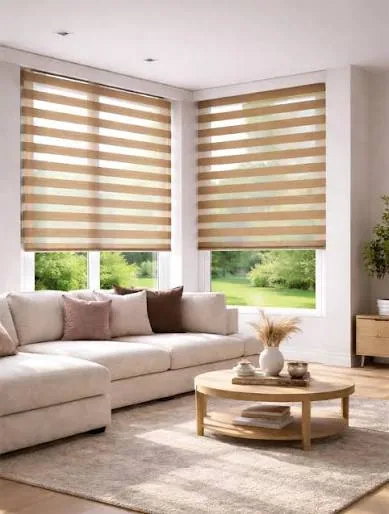 Duplex blinds installed in a Dubai home
