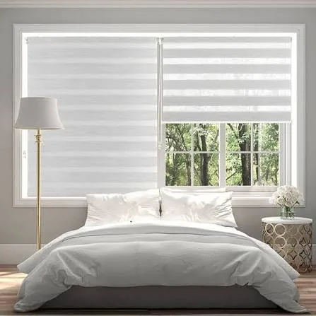 White duplex zebra blind in a Dubai apartment